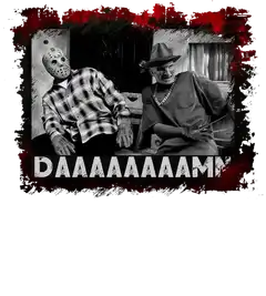 Two classic-style slashers in black and white