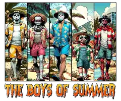 The Boys of Summer tropical horror artwork